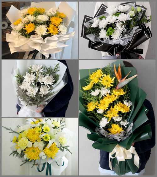 广东梅州市大埔县茶阳镇洋门村白事花束代送